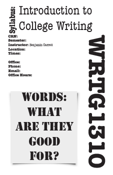 Introduction to college writing syllabus